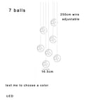 7 têtes / D16,5 cm / Lumière chaude