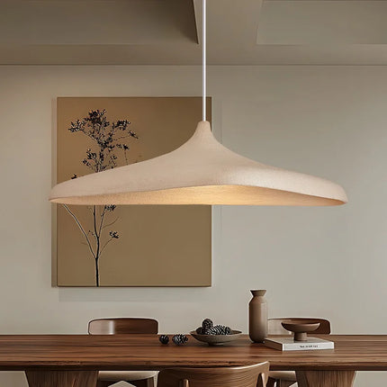 Suspension LED Japonaise Wabi Sabi en résine, lustre nordique pour salon et salle à manger