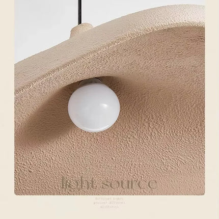 Suspension LED Japonaise Wabi Sabi en résine, lustre nordique pour salon et salle à manger