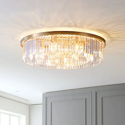 Suspension lustre cristal luxe LED design moderne pour salon et salle à manger