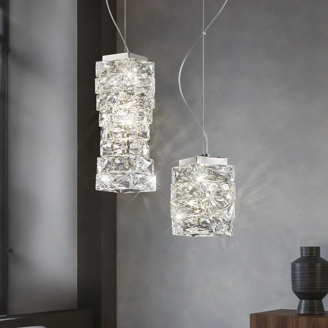 Suspension LED Moderne en Acier Inoxydable, Luminaire Décoratif pour Salon et Chambre