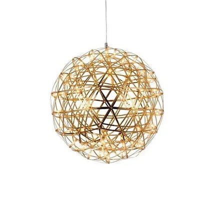 Suspension Loft Moderne boule LED étincelle en acier inoxydable 110-240V