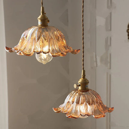Suspension LED moderne en verre vert avec interrupteur tactile pour salon et balcon