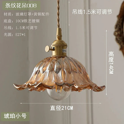 Suspension LED moderne en verre vert avec interrupteur tactile pour salon et balcon