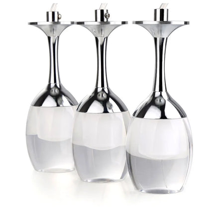 Suspension LED moderne en fer et verre pour salon et cuisine