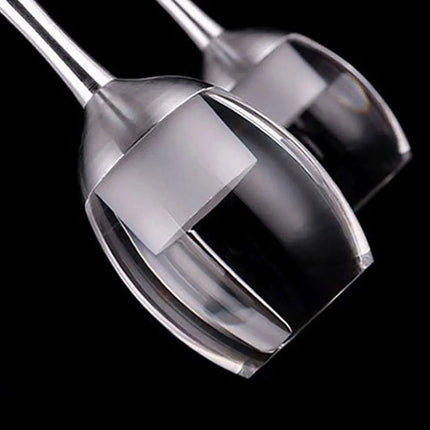 Suspension LED moderne en fer et verre pour salon et cuisine