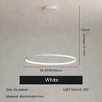 Corps de Lampe blanc / D30cm / Blanc froid sans télécommete
