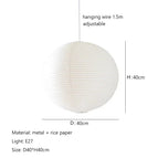 Diamètre-40cm / 110-220V / 3 Couleurs (Chaud, neutre, froid)