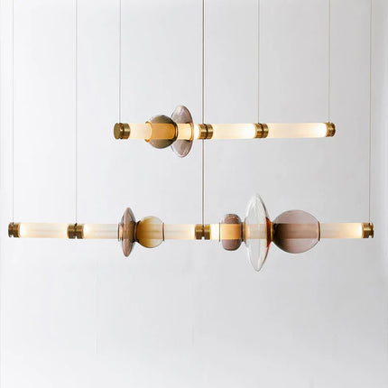 Suspension LED en verre au design canadien, luminaire décoratif pour salon et cuisine