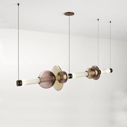 Suspension LED en verre au design canadien, luminaire décoratif pour salon et cuisine