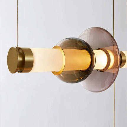 Suspension LED en verre au design canadien, luminaire décoratif pour salon et cuisine