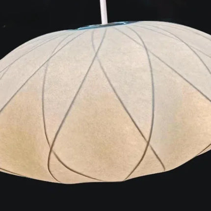 Suspension LED en soie design danois, luminaire d’intérieur haut de gamme