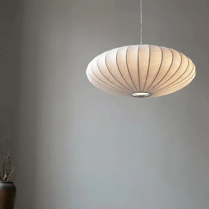 Suspension en soie Wabi Sabi moderne E27 LED pour salon et salle à manger