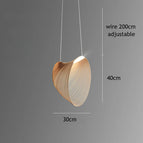 D40cm Bois / Lumière Froide