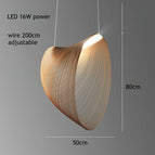 D80cm Bois / Lumière Froide