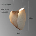 D60cm Bois / Lumière Froide