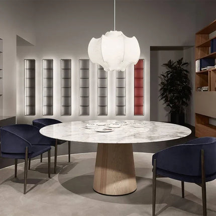 Suspension Wabi Sabi en Soie Japonaise, Luminaire d’Ambiance pour Salon et Chambre