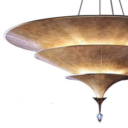 Suspension parapluie thaïlandaise en papier, style Wabi Sabi, lumière chaude pour hôtel et restaurant