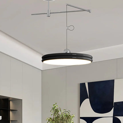 Suspension moderne en métal chromé pour salle à manger et bureau