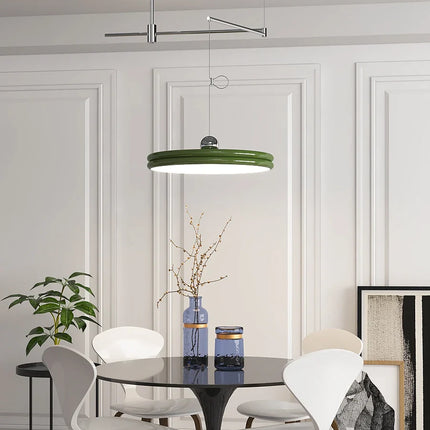 Suspension moderne en métal chromé pour salle à manger et bureau