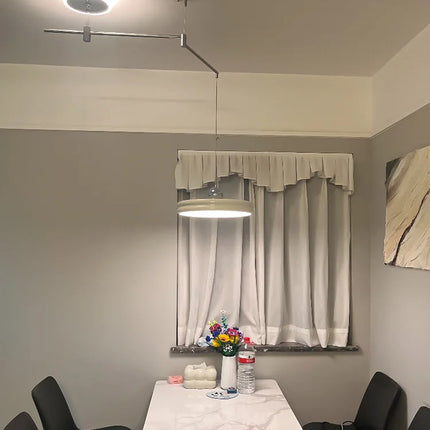 Suspension moderne en métal chromé pour salle à manger et bureau