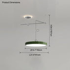 Diamètre50cm Vert / Dimmable avec télécommande