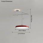 Diamètre50cm Rouge / Dimmable avec télécommande