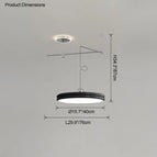 Diamètre40cm Noir / Dimmable avec télécommande