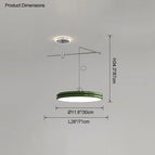 Diamètre30cm Vert / Dimmable avec télécommande