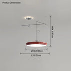 Diamètre30cm Rouge / Dimmable avec télécommande