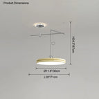 Diamètre30cm Jaune / Dimmable avec télécommande