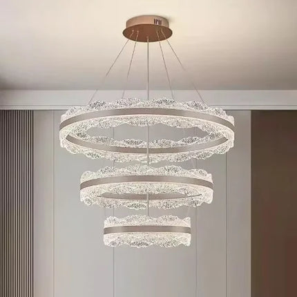 Suspension LED moderne en acrylique pour salon et salle à manger haut de gamme