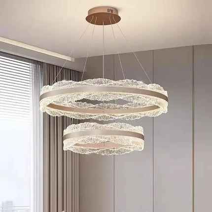 Suspension LED moderne en acrylique pour salon et salle à manger haut de gamme