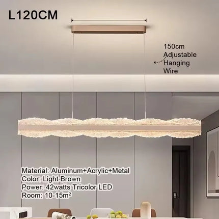 Suspension LED moderne en acrylique pour salon et salle à manger haut de gamme