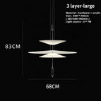 3 couches large / Blanc / Lumière chaude