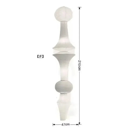 Suspension Akari en papier de riz blanc, lampe japonaise pour salle à manger et escalier