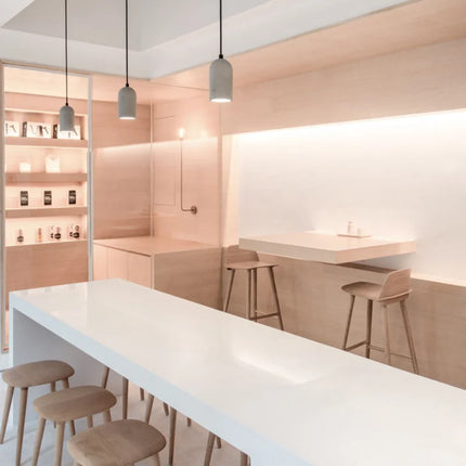 Suspension LED Nordique Moderne en Pierre, Luminaire pour Salle à Manger