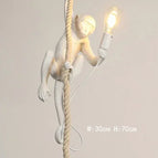 Pendentif blanc / Lumière chaude