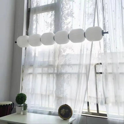 Suspension en verre style crème française, luminaire intérieur élégant