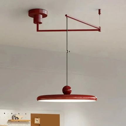Suspension LED rotative nordique en fer blanc pour salon et chambre