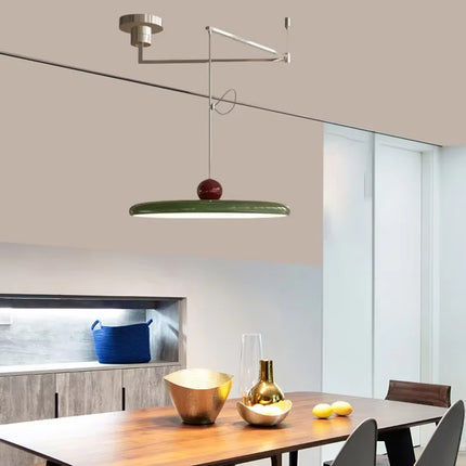 Suspension LED rotative nordique en fer blanc pour salon et chambre
