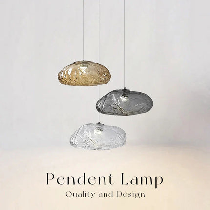 Suspension LED en verre style nordique pour salon et cuisine