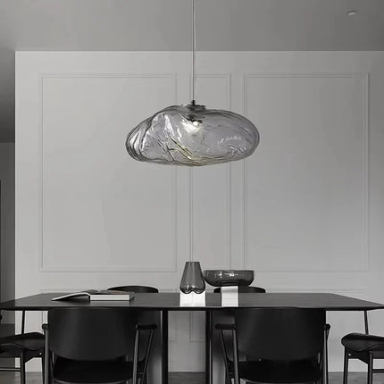 Suspension LED en verre style nordique pour salon et cuisine