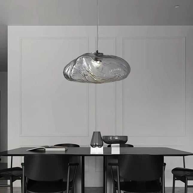 Suspension LED en verre style nordique pour salon et cuisine