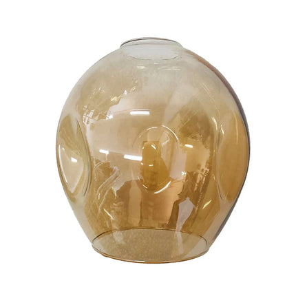 Suspension boule de verre LED nordique noir et or pour salon et cuisine
