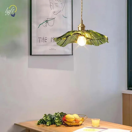 Suspension Vintage en Verre à Fleurs, Luminaire Art Déco pour Salon et Chambre