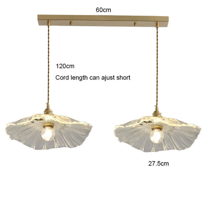 Suspension Vintage en Verre à Fleurs, Luminaire Art Déco pour Salon et Chambre