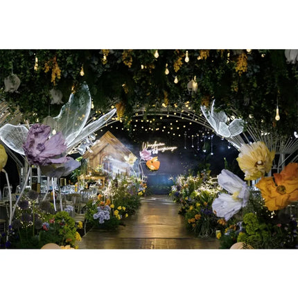 Suspension papillon lumineuse LED pour décoration mariage et plafond