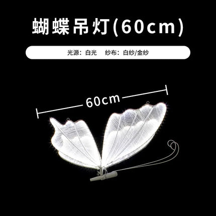 Suspension papillon lumineuse LED pour décoration mariage et plafond