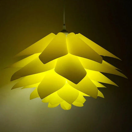 Suspension lustre Lotus 50 cm DIY en plastique PP design Art déco